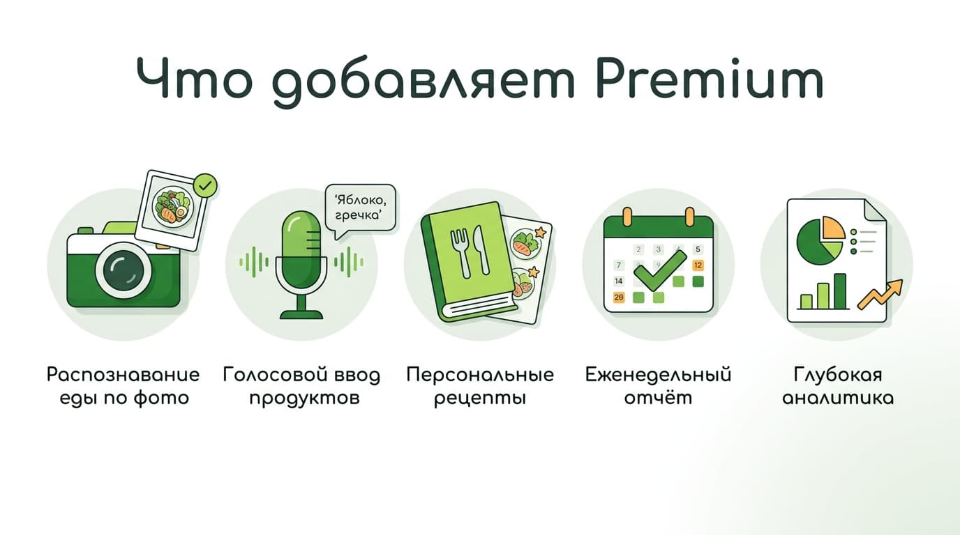 Как оплатить подписку FatSecret: разбираемся, нужен ли Premium вообще — фото 3