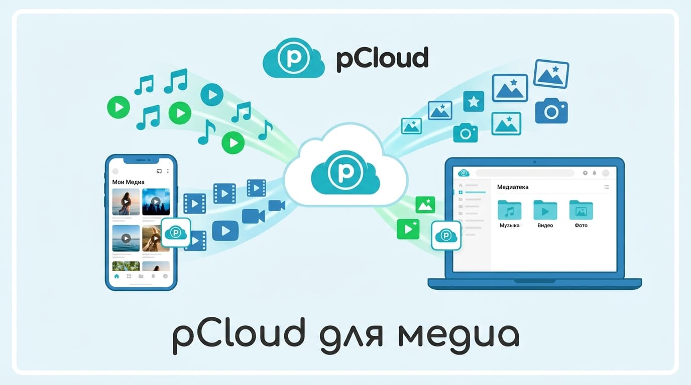 pCloud для музыки, видео и фото: как хранить и слушать медиа