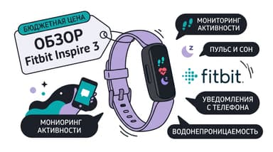 Обзор Fitbit Inspire 3: стоит ли своих денег в 2025 году