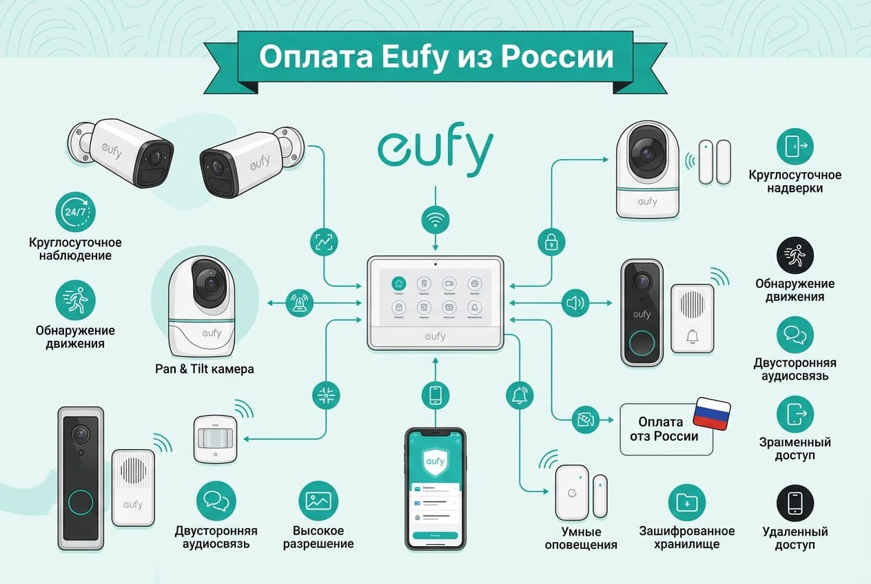 Как оформить подписку Eufy из России в 2026 году: без зарубежной карты