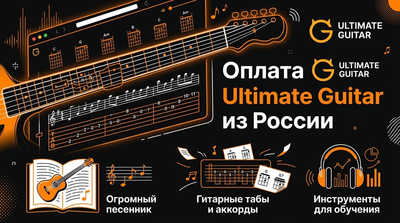 Как оформить подписку Ultimate Guitar из России в 2026 году: без зарубежной карты