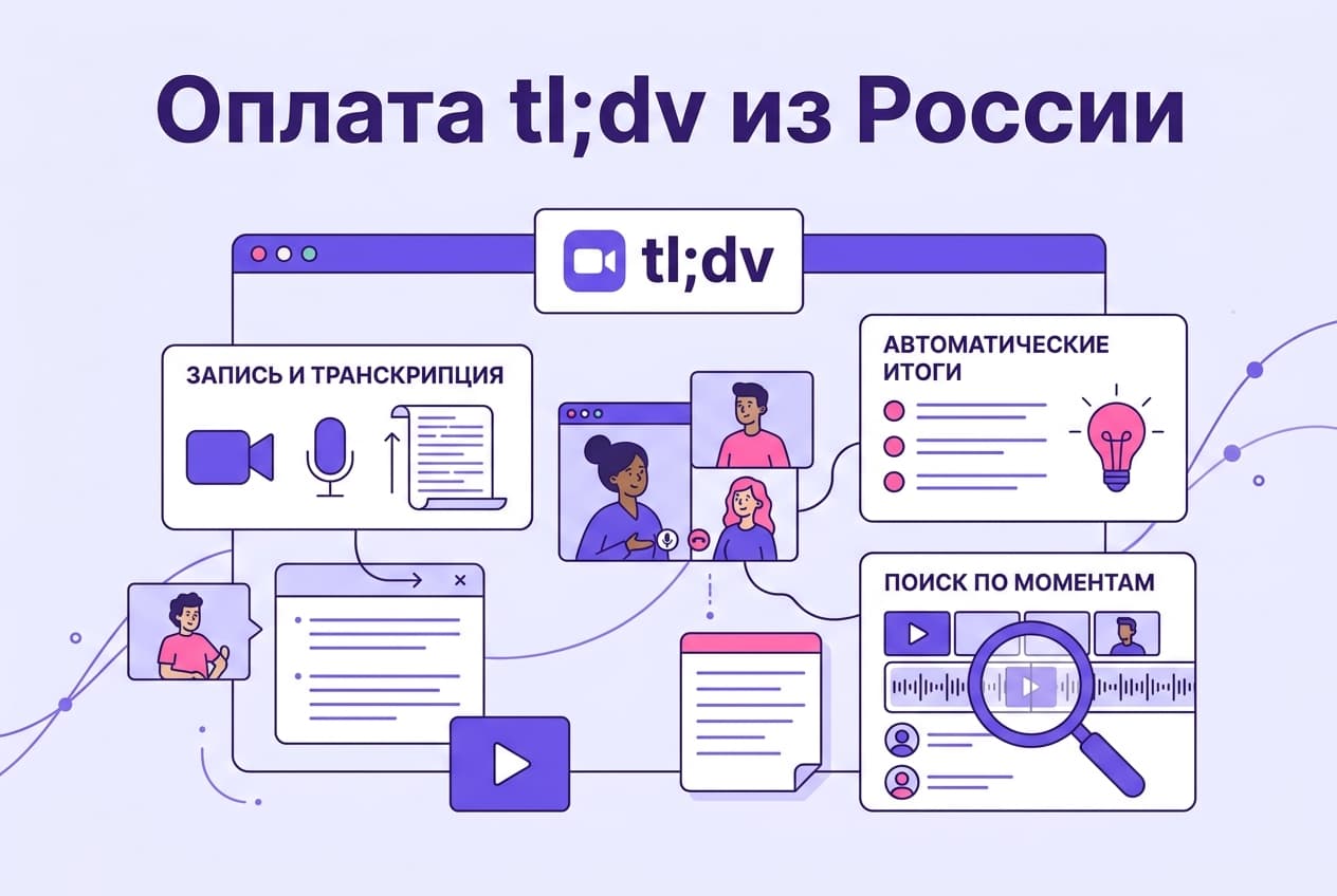 Как оформить подписку tl;dv из России в 2026 году: без зарубежной карты