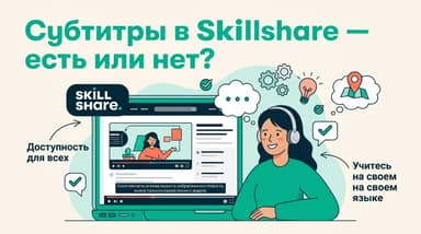 Skillshare без английского: субтитры, перевод и подписка из России