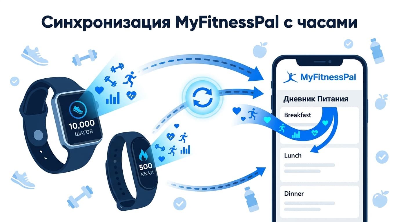 MyFitnessPal и трекер шагов вместе: полная инструкция по синхронизации без сбоев