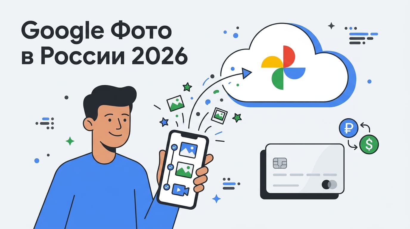 Как оплатить Google Фото в России в 2026 году: тарифы и способы оплаты Google One
