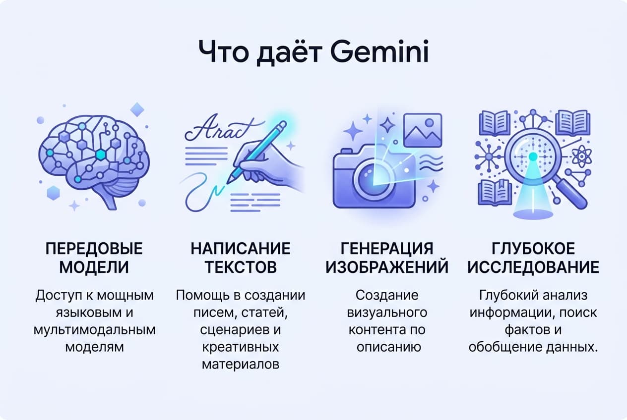 Как оформить подписку Gemini из России в 2026 году: без зарубежной карты — фото 1