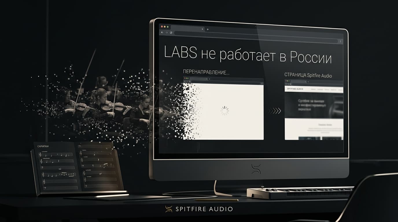 LABS Spitfire Audio не работает в России: что сломалось на самом деле, а что чинится за пять минут