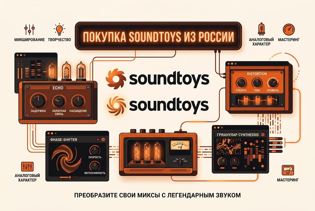 Как купить плагины Soundtoys из России в 2026 году: без зарубежной карты