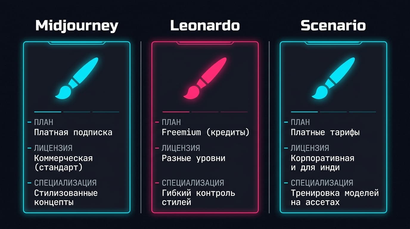 Топ нейросетей для геймдев-ассетов в 2026: что выбрать под 2D, 3D, текстуры и звук — фото 2