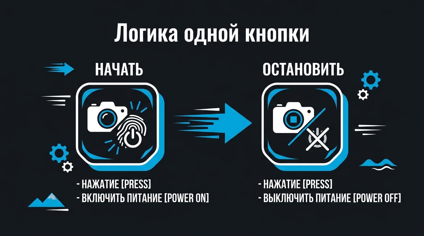 Как выключить GoPro Hero 5 Session: одна кнопка и никакой магии — фото 1