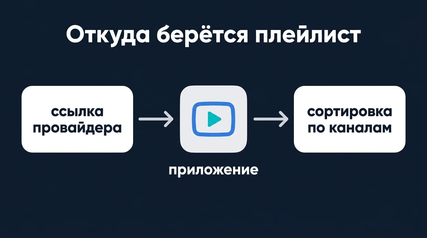 Как создать плейлист в Televizo: M3U, Xtream и файл — по шагам — фото 1