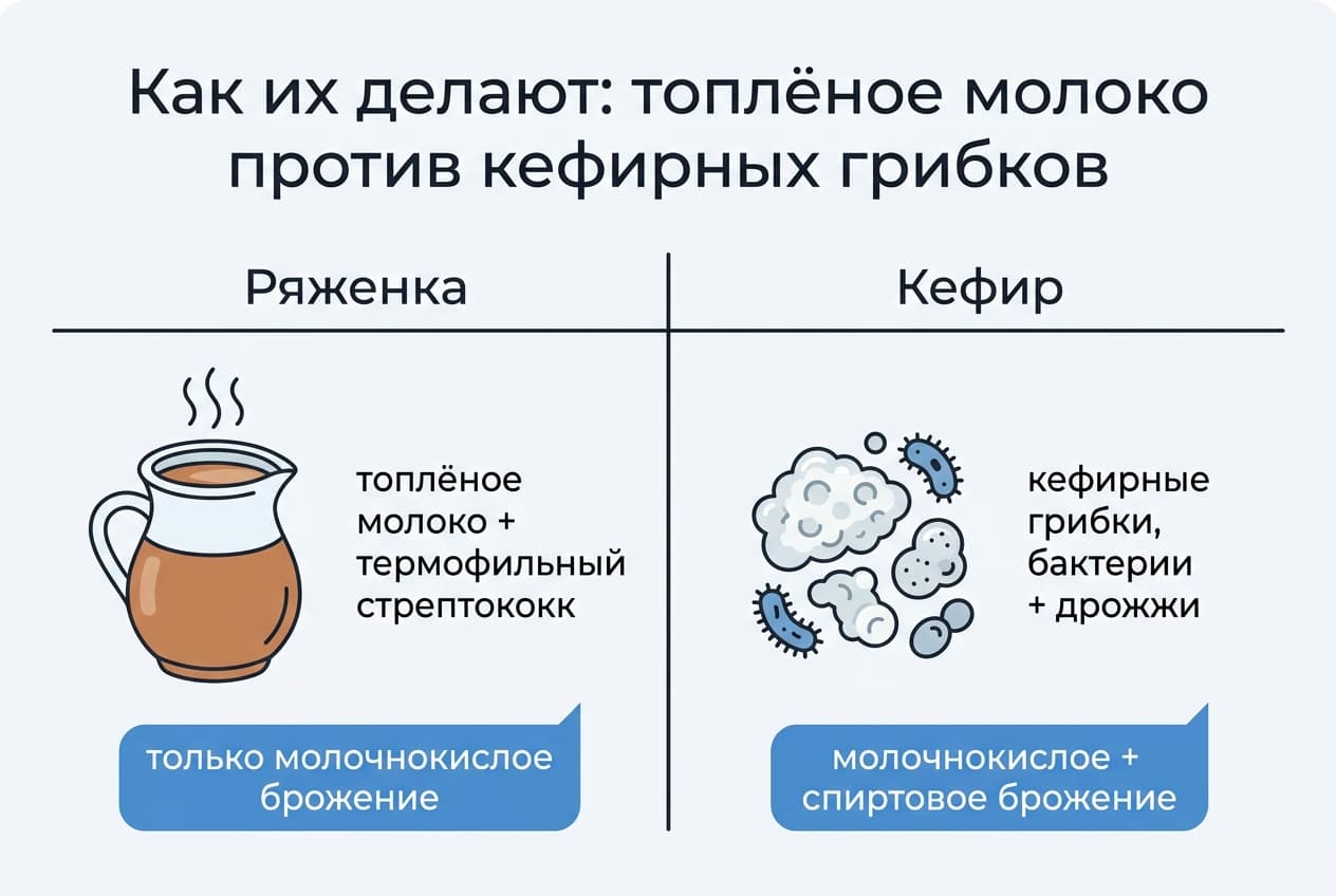 Ряженка или кефир: что полезнее и чем они отличаются — фото 1