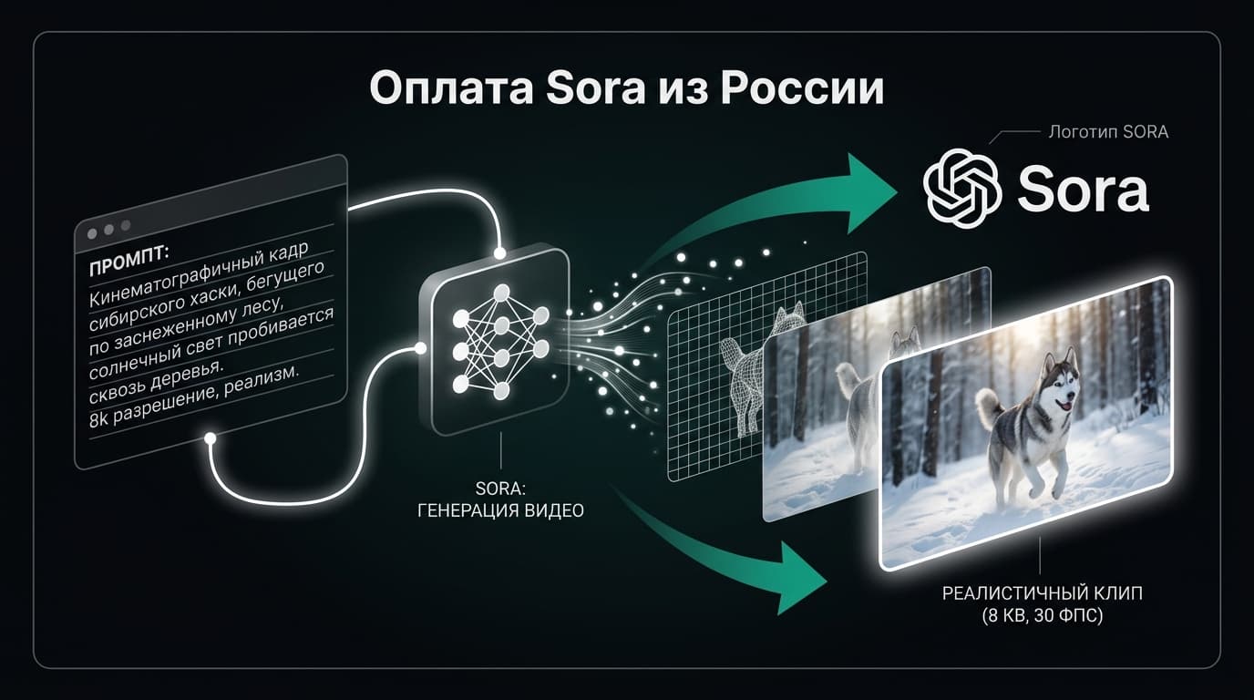Как оформить подписку Sora из России в 2026 году: без зарубежной карты