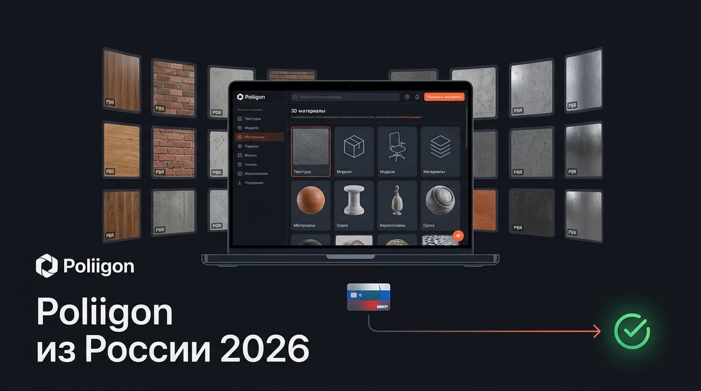 Как оформить подписку Poliigon из России в 2026 году: цены и способ оплаты