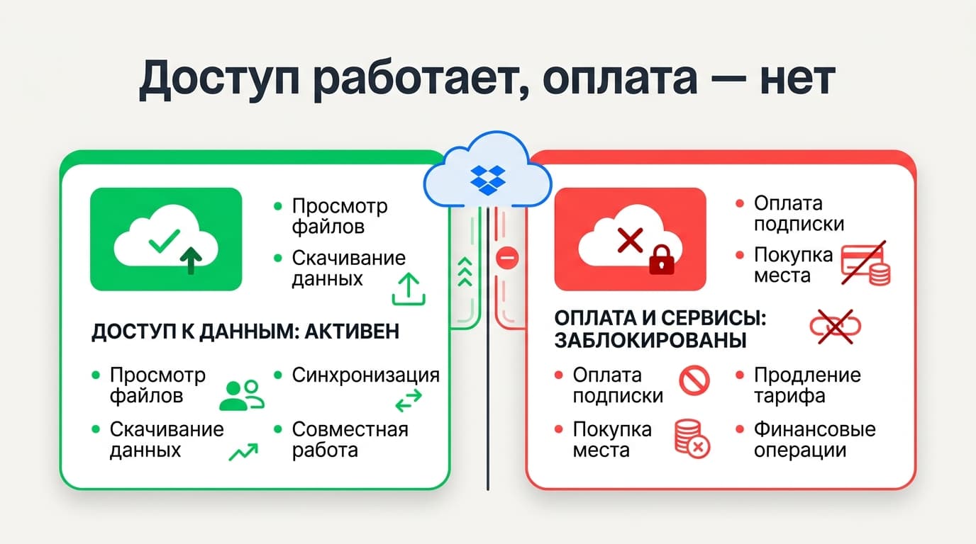 Работает ли Dropbox в России в 2026 году: доступ, синхронизация и что случилось с оплатой — фото 1