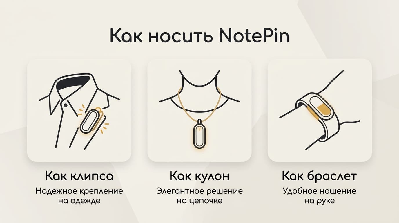 Plaud NotePin: как пользоваться носимым диктофоном на каждый день — фото 1