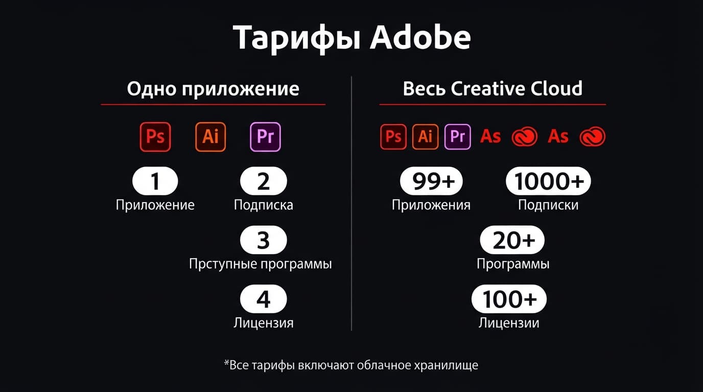 Как оформить подписку Adobe из России в 2026 году — фото 1