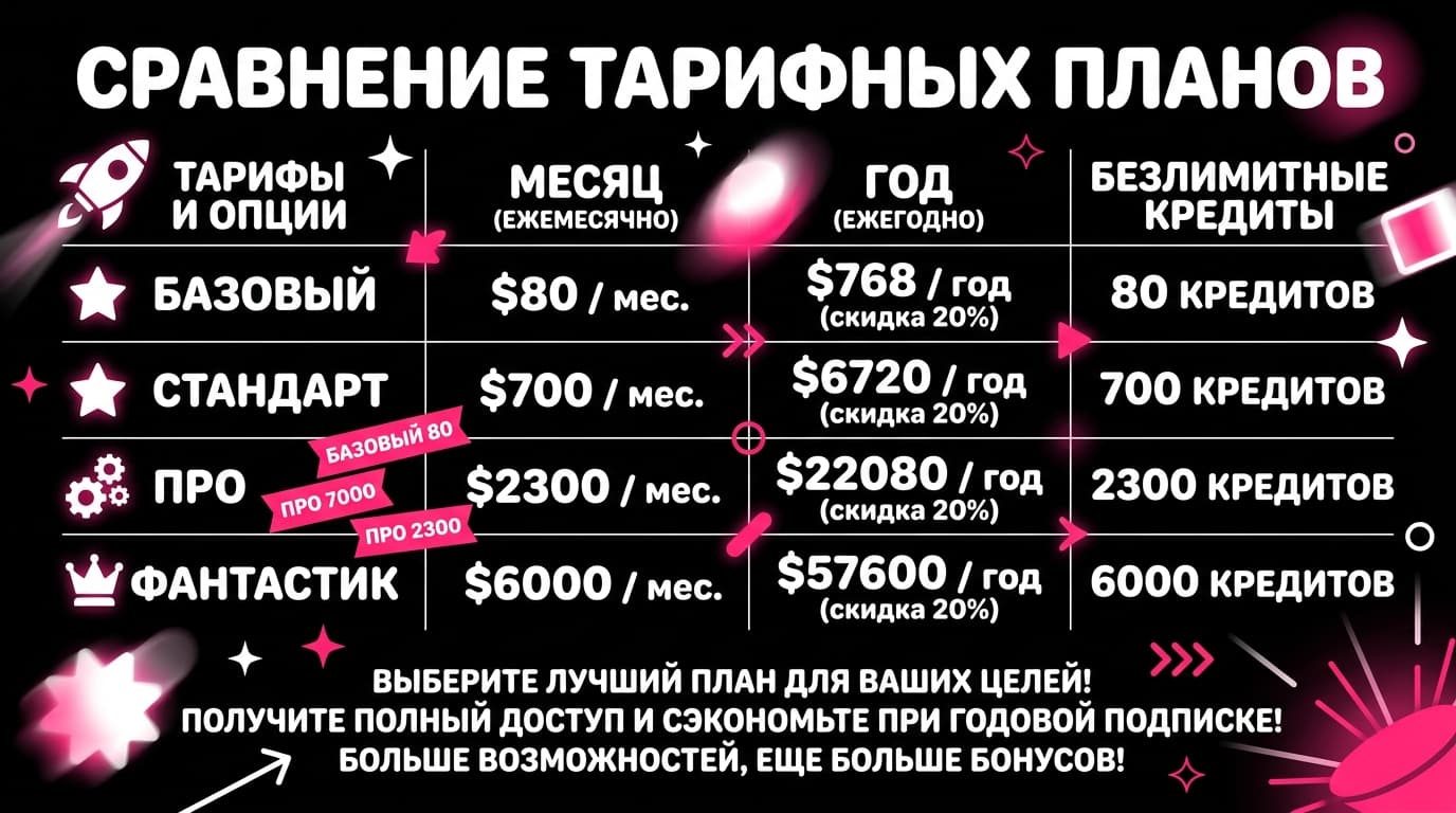 Как оплатить Pika из России в 2026 году: тарифы, кредиты и цена одной секунды видео — фото 2