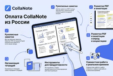 Как оплатить подписку CollaNote в России в 2026 году: без зарубежной карты