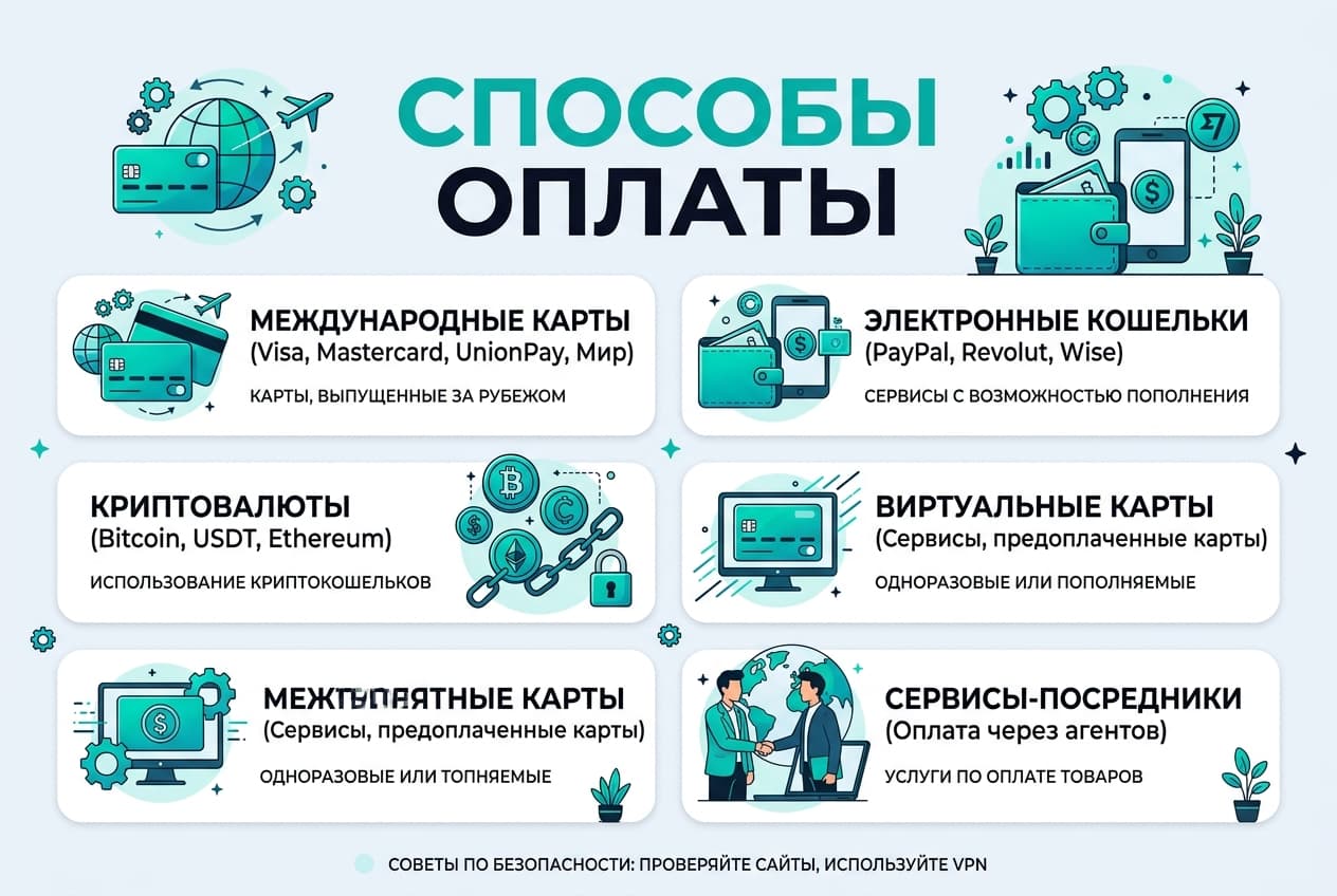 Как оплатить на зарубежных сайтах из России в 2026 году: рабочие способы — фото 2