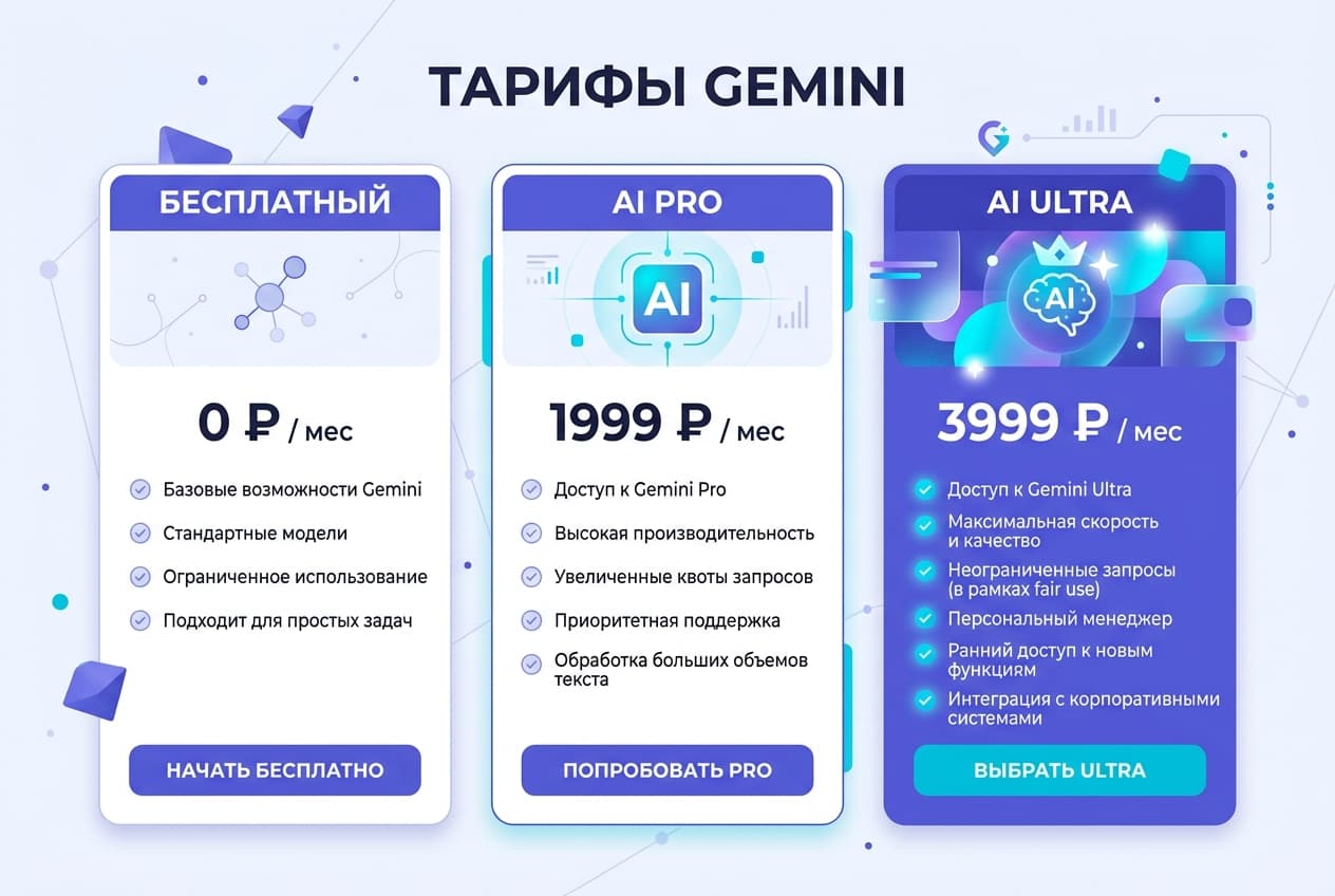 Как оформить подписку Gemini из России в 2026 году: без зарубежной карты — фото 2