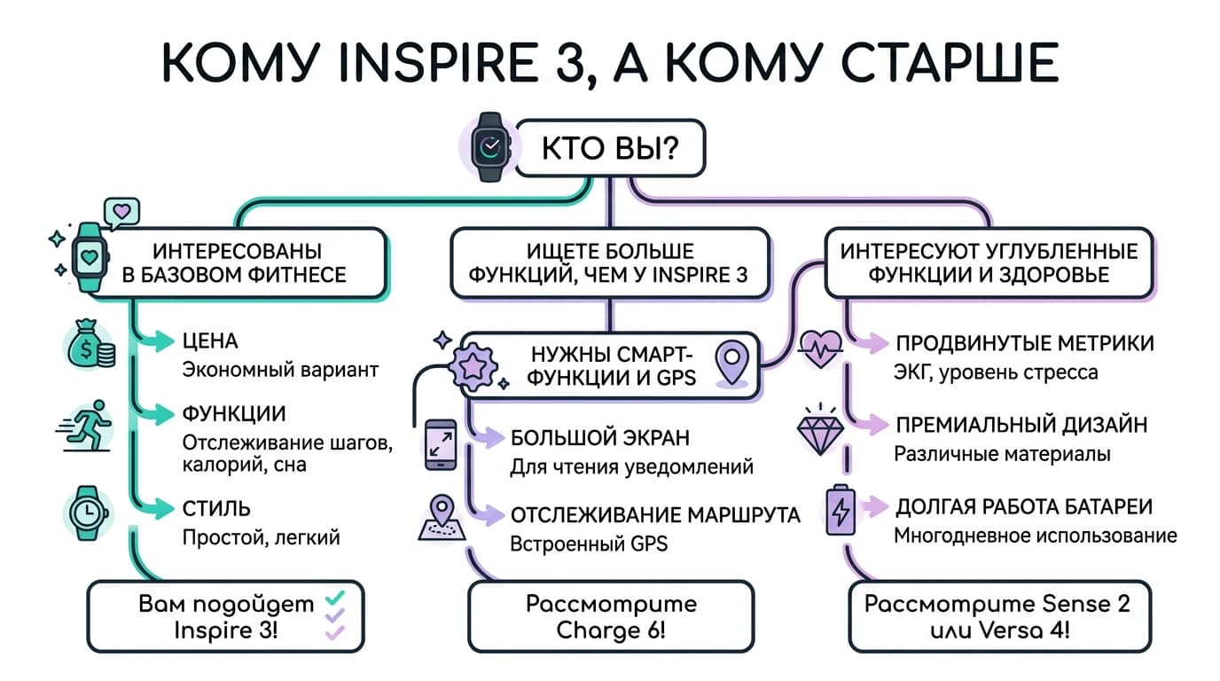 Обзор Fitbit Inspire 3: стоит ли своих денег в 2025 году — фото 4