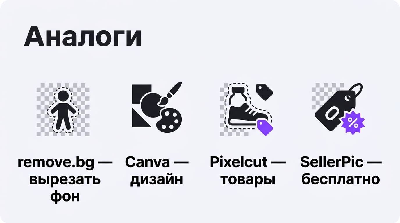 Аналоги Photoroom: какое приложение выбрать под удаление фона, дизайн или карточки товара — фото 1