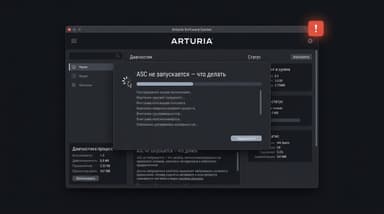Arturia Software Center не запускается: разбор ошибок 01–11 и что чинить первым