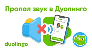 Почему в Дуолинго пропал звук: где он выключился и как вернуть его за пару минут