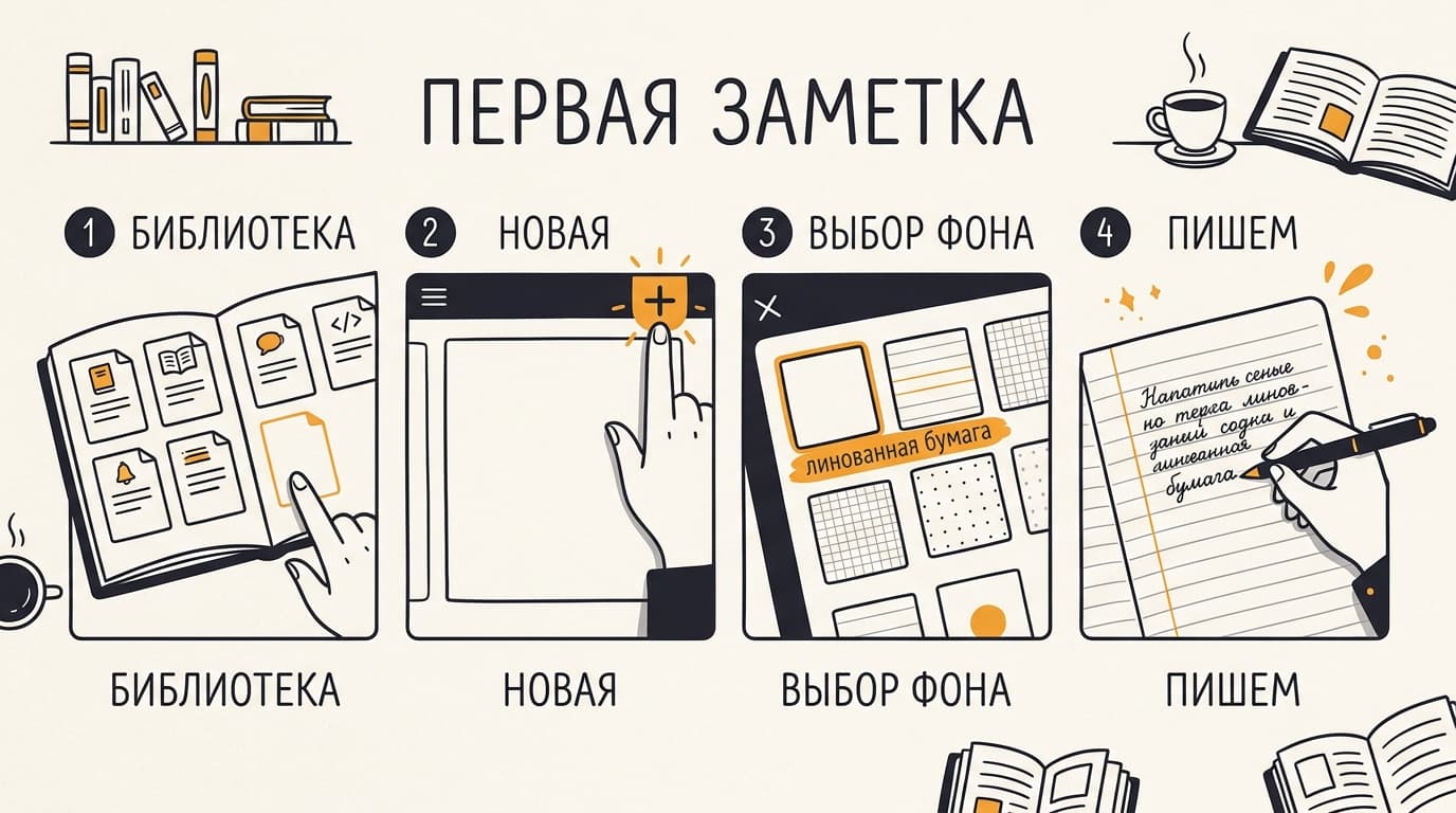 Notability: как пользоваться приложением от первого запуска до записи лекций — фото 1
