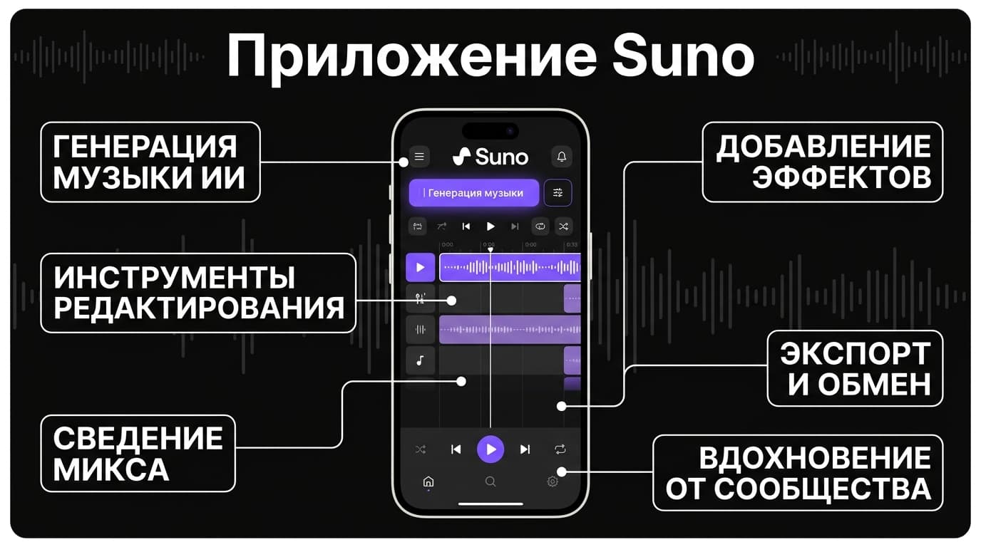 Suno на телефоне: как генерировать треки из мобильного приложения