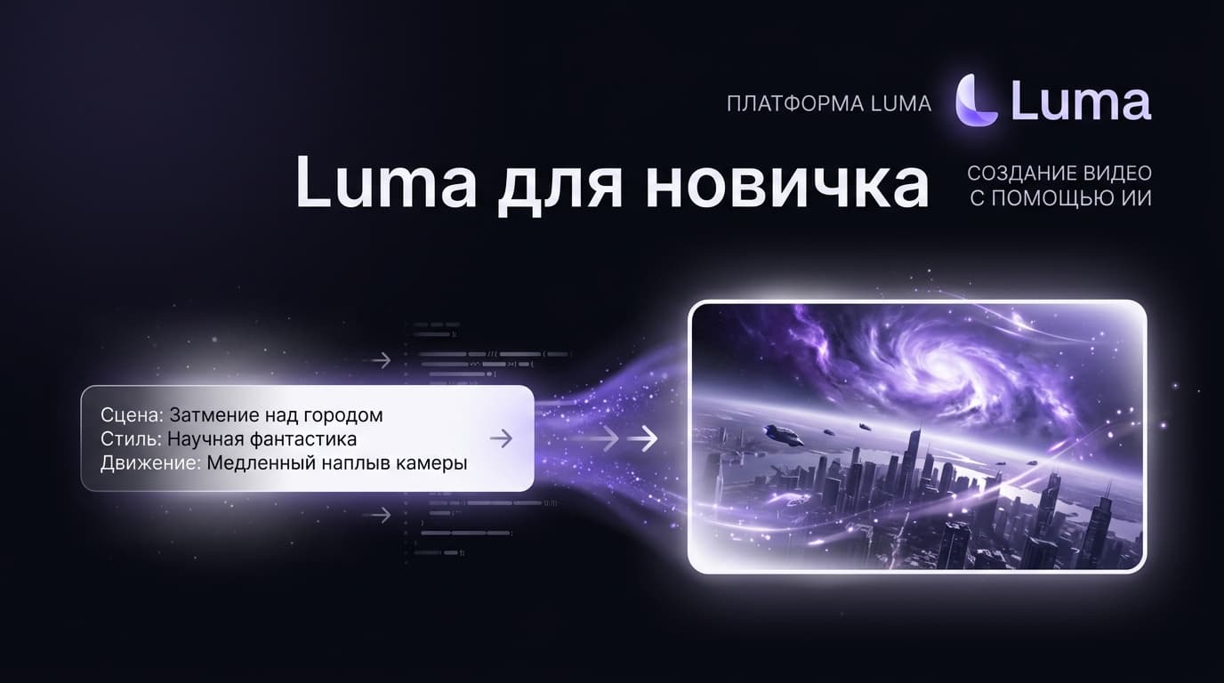 Как пользоваться Luma: гайд для новичка по генерации видео