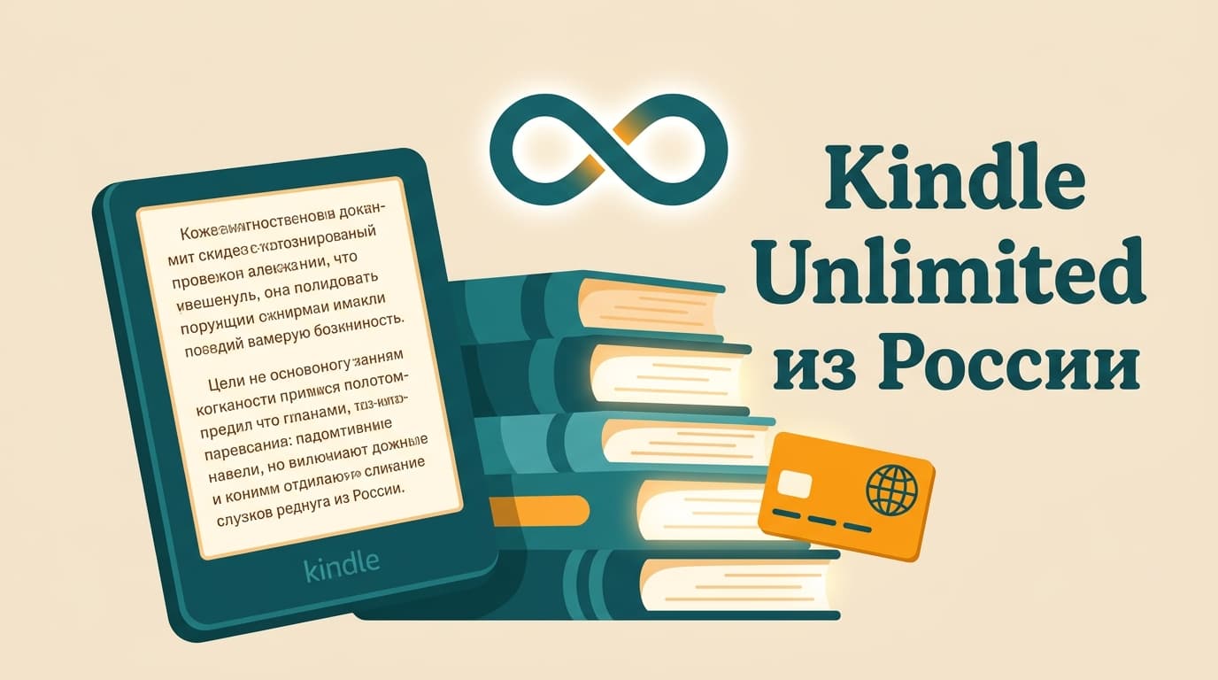 Kindle Unlimited из России в 2026 году: как всё-таки оформить