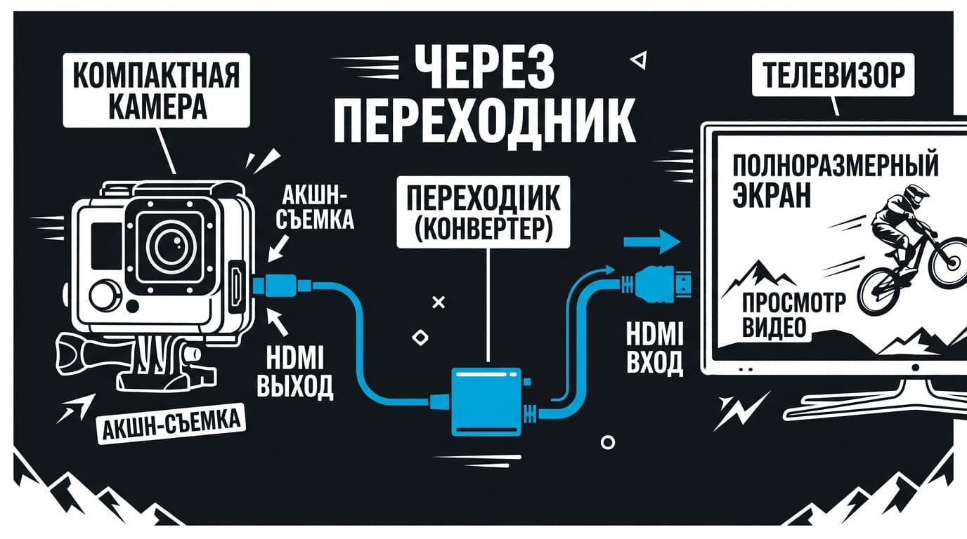 Как подключить GoPro к телевизору: все рабочие способы вывести видео на большой экран — фото 3