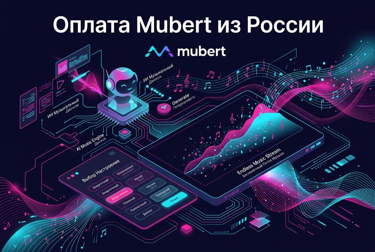 Как оформить подписку Mubert из России в 2026 году: без зарубежной карты