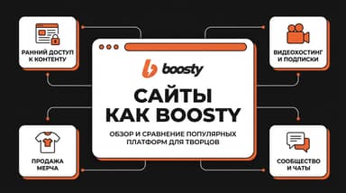 Сайты как Boosty: шесть площадок для авторов и цена вопроса в процентах
