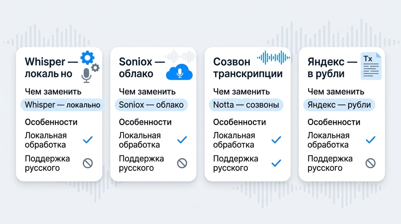 Что делать, если нужен русский язык, а Otter его не транскрибирует: почему так и чем заменить — фото 3