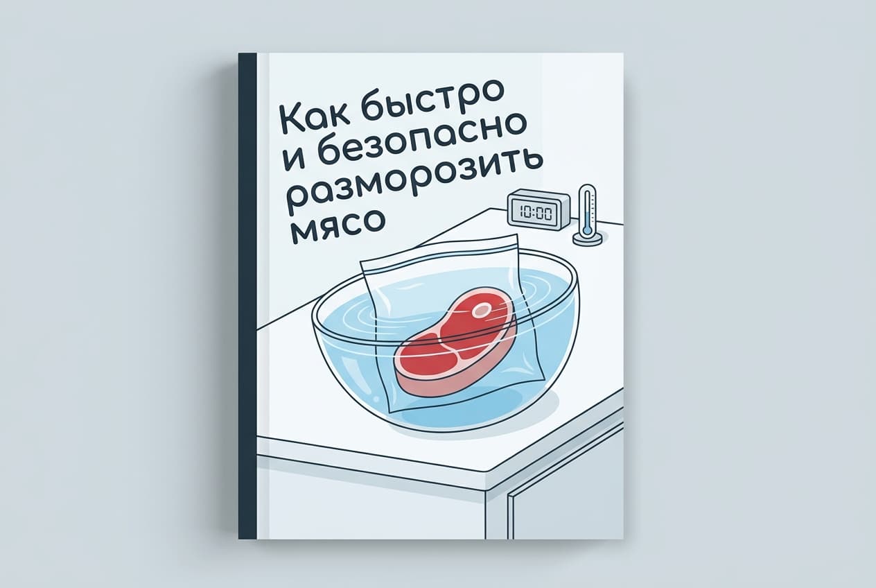 Как быстро разморозить мясо и не отравиться: проверенные способы