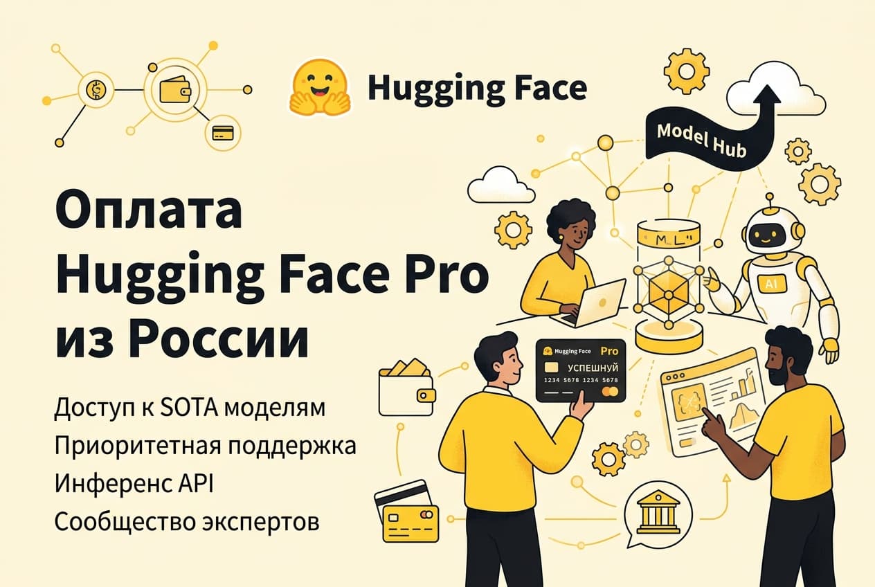 Как оформить подписку Hugging Face Pro из России в 2026 году: без зарубежной карты