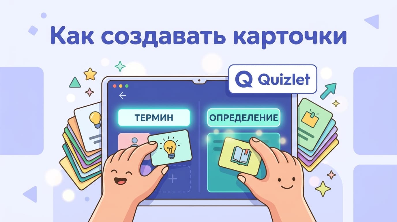 Как создавать карточки в Quizlet: пошаговая инструкция с нюансами