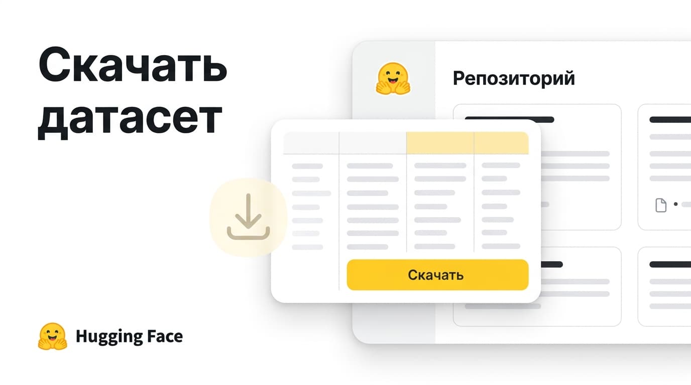 Как скачать датасет с Hugging Face: load_dataset, срезы и большие данные