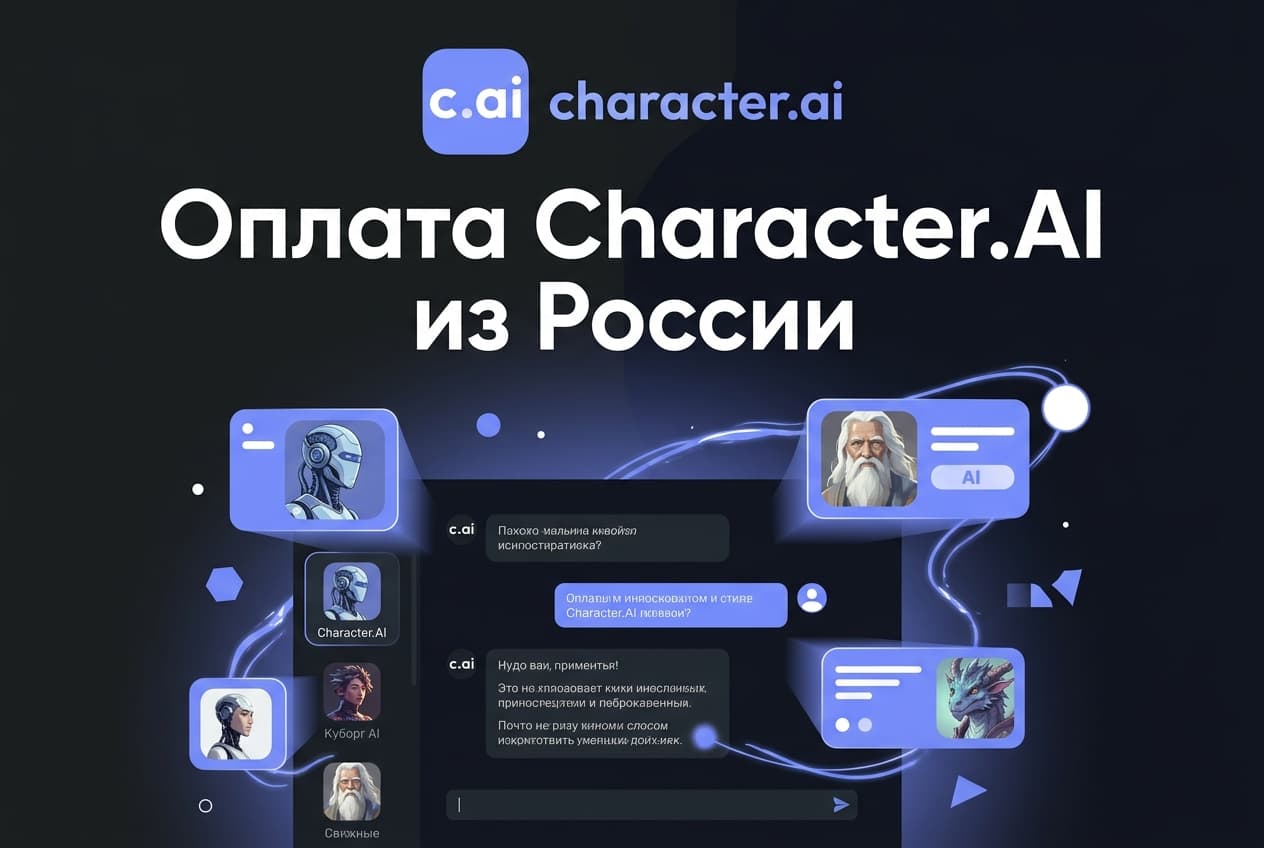 Как оплатить подписку Character.AI из России в 2026 году: без зарубежной карты