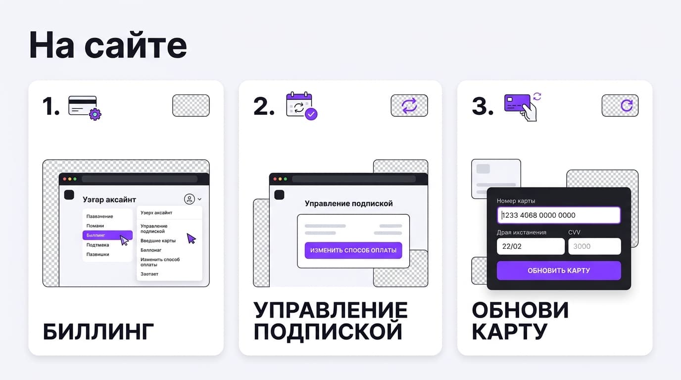 Как поменять карту для оплаты Photoroom и что делать, если российская не принимается — фото 1