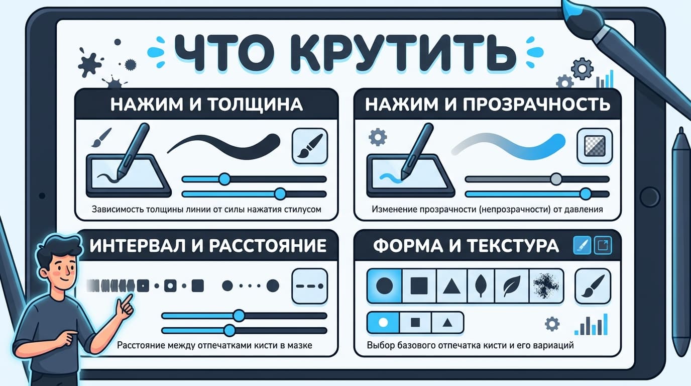 Как сделать свою кисть в ibisPaint: от базовой до полностью своей за пару минут — фото 2