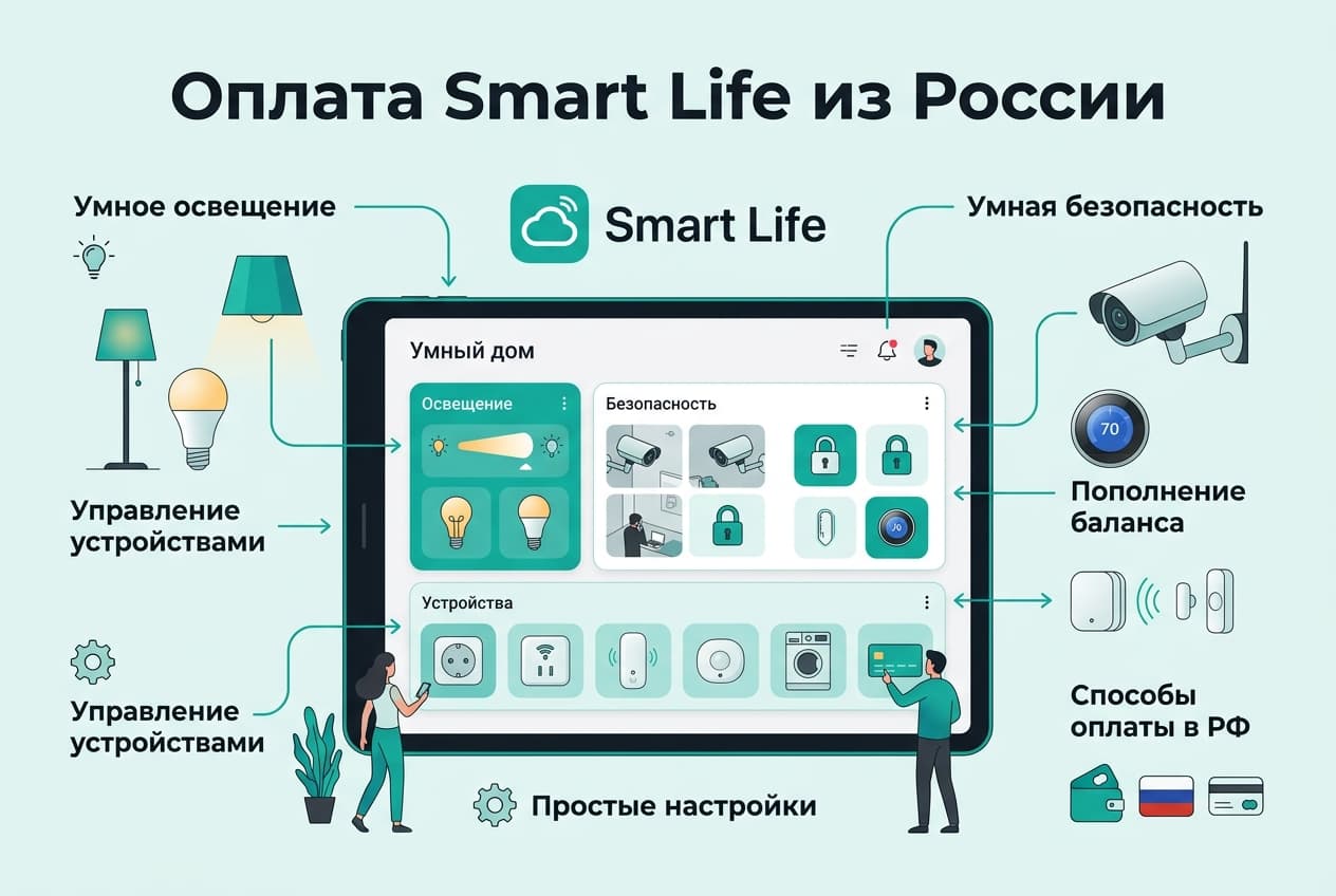 Как оплатить подписку Smart Life в России в 2026 году: без зарубежной карты