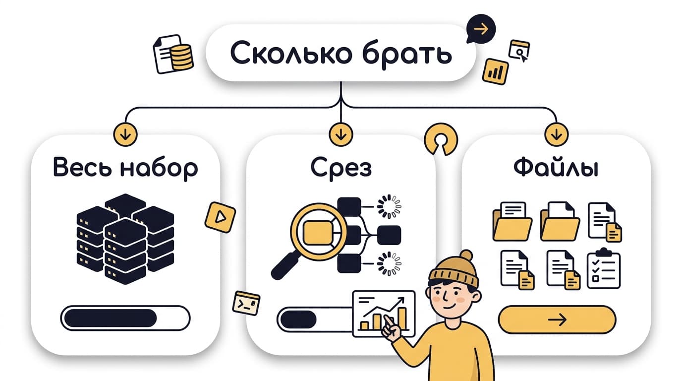 Как скачать датасет с Hugging Face: load_dataset, срезы и большие данные — фото 3