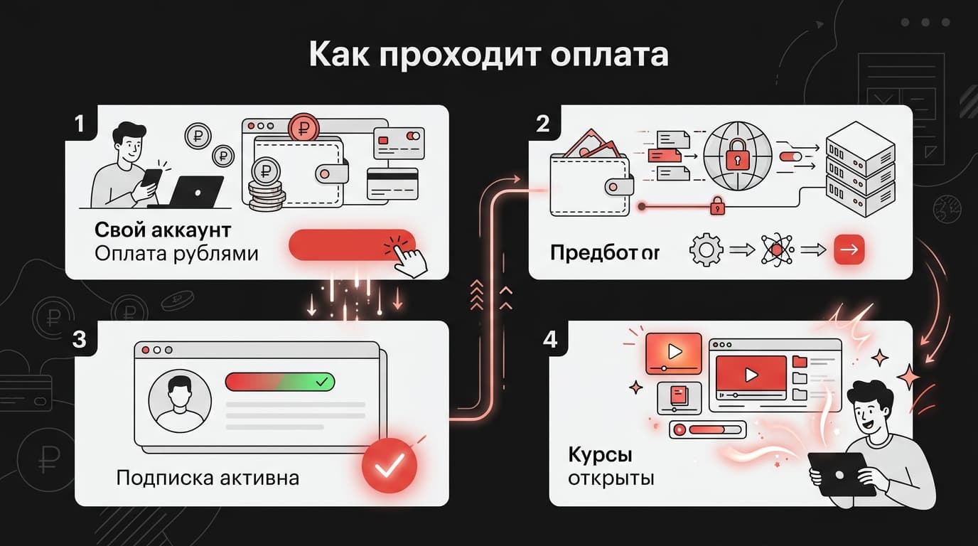 Как оформить подписку Frontend Masters из России в 2026 году: цена, способы оплаты и что открыто бесплатно — фото 3
