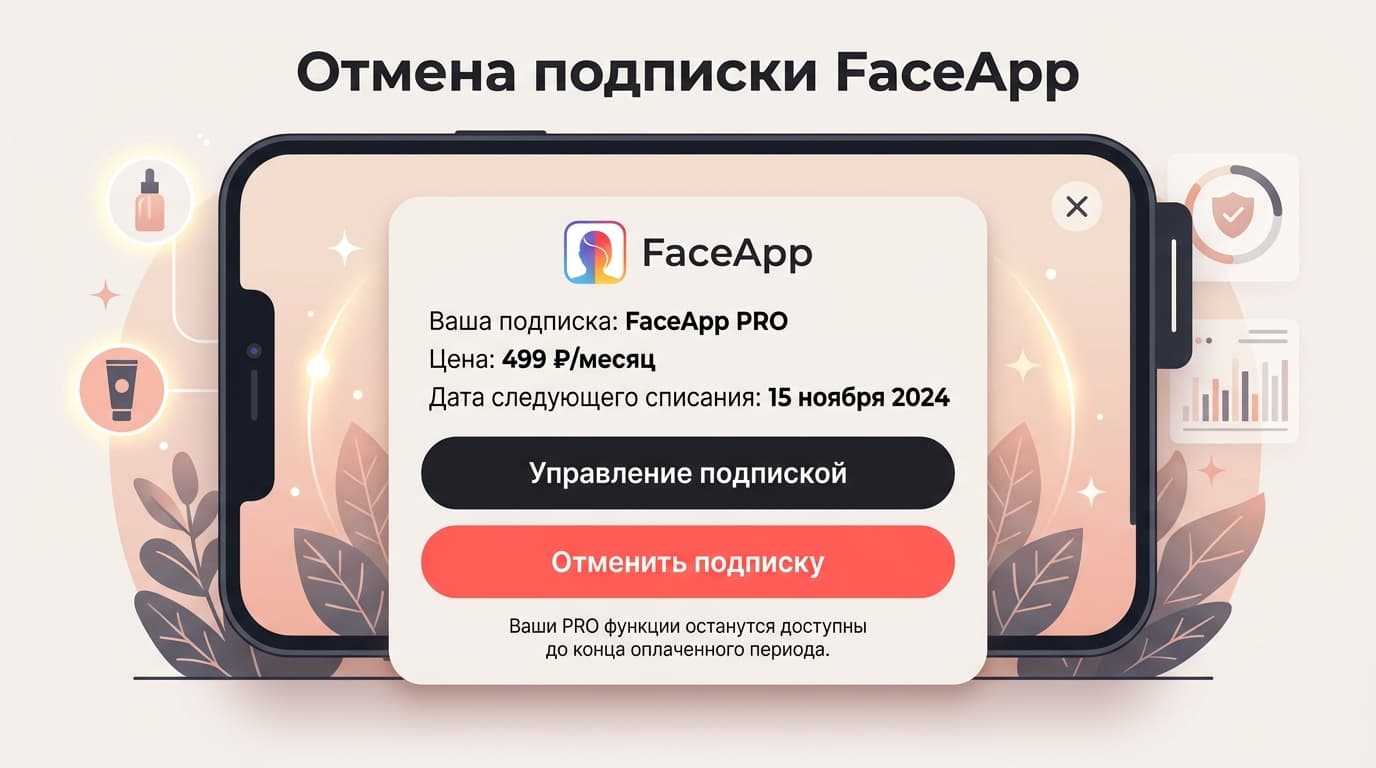 Как отменить подписку в FaceApp на Андроид: пошагово и без лишних списаний