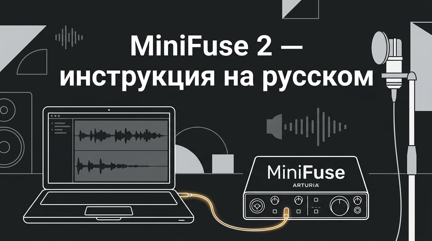 Arturia MiniFuse 2: инструкция на русском — от первого подключения до лупбэка