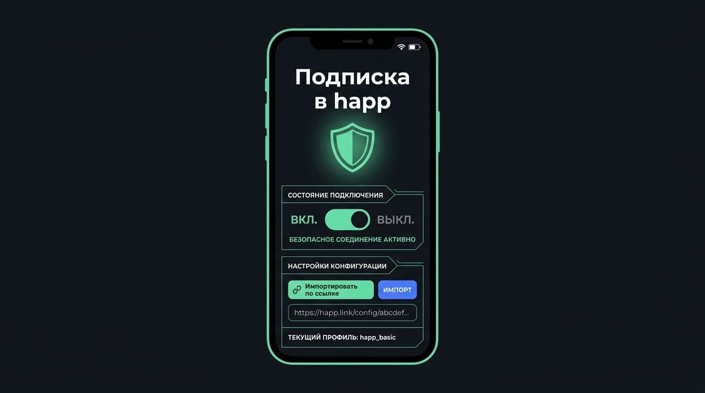 Как оформить подписку в приложении happ и не запутаться в настройках